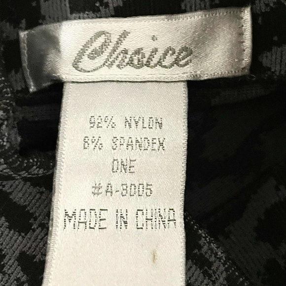 NWOT Choice Long Sleeve Turtleneck Black Grey XS - Picture 5 of 5